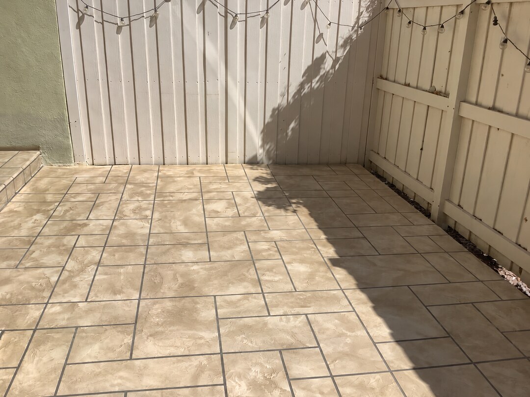Warm stone layout completed by California Decking & Waterproofing